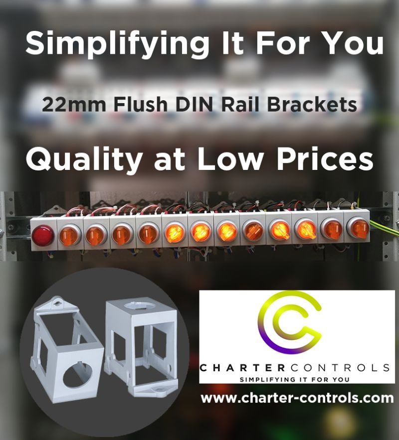 22mm Flush DIN Rail Bracket