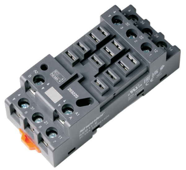 SEB11-E Socket for REH2 and REH3 relays with screw terminals